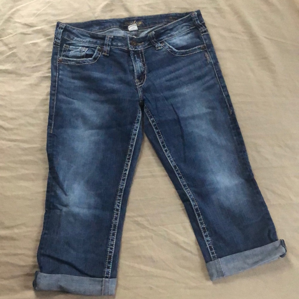 Aiko Capri Silver Jeans